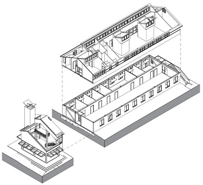 Exploded Axonometric of Global Ecology Center