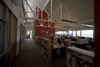 Interior view along the corridor of the Global Ecology Center, Stanford, California