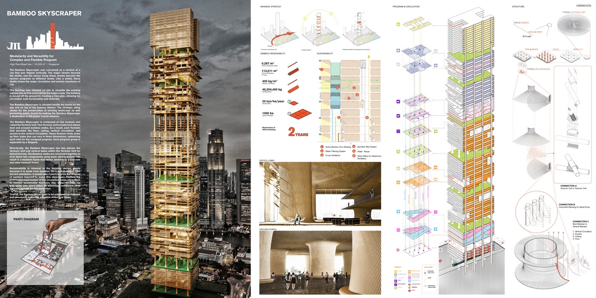 Bamboo skyscraper