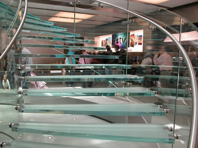 glass stairs