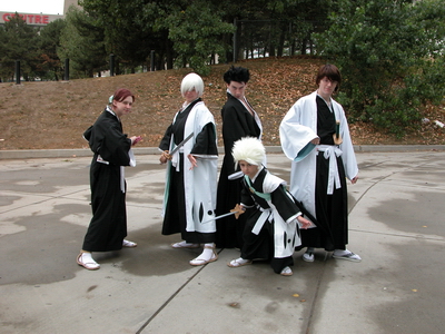 Gin, Aizen, Hakama, Hinamori, Bleach